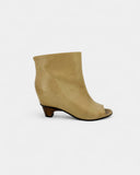 Bottines compensées beige