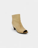 Bottines compensées beige