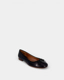 Ballerines en cuir noir