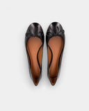 Ballerines en cuir noir