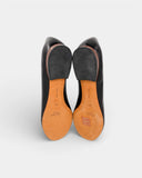 Ballerines en cuir noir