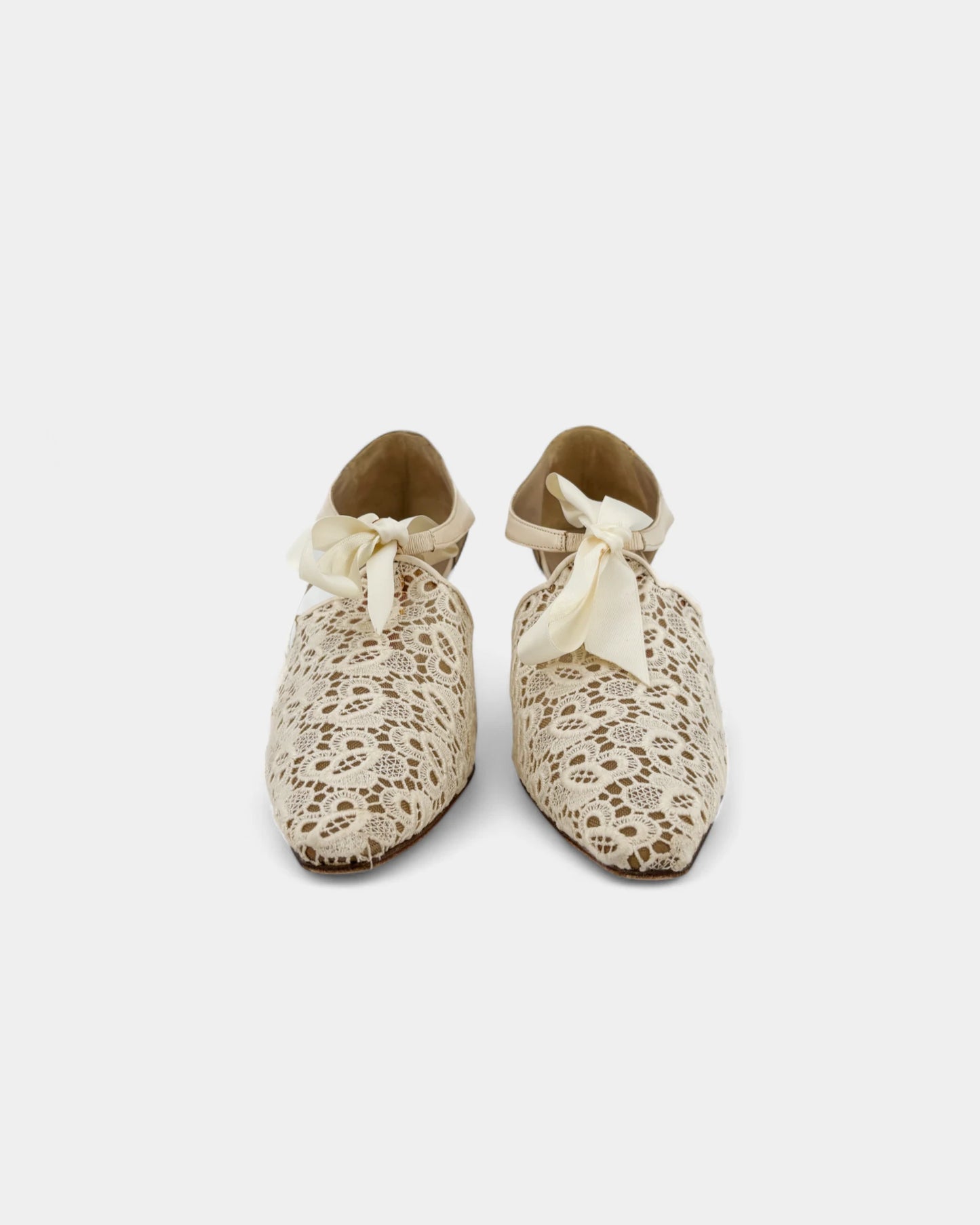 Cream lace pumps - Size 41 EU / 10 US