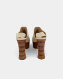 Mules compensées crème - Taille 38 EU / 7 US