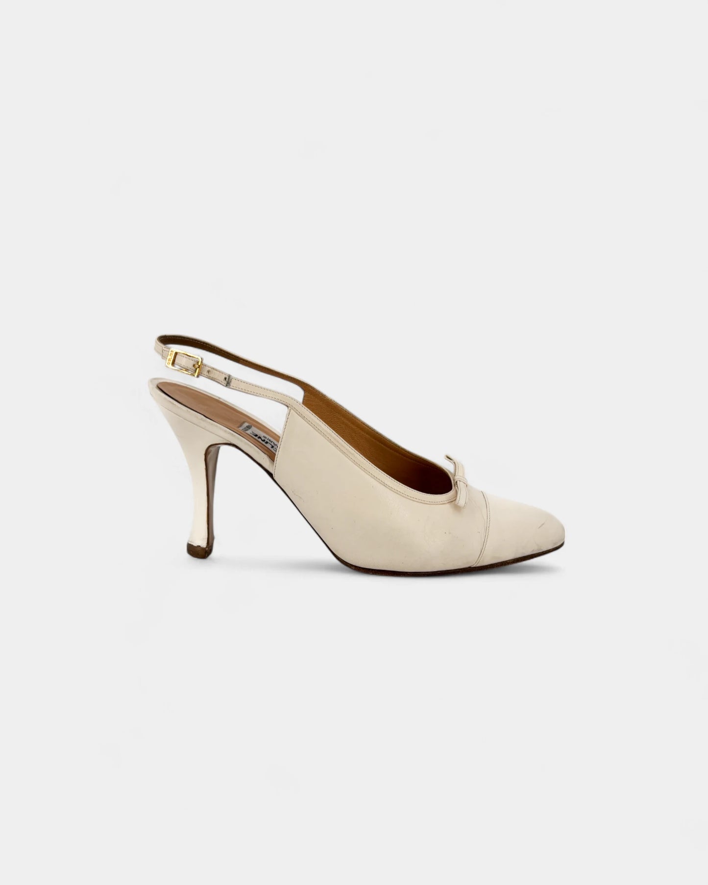 White Slingbacks - Size 37 EU / 6 US