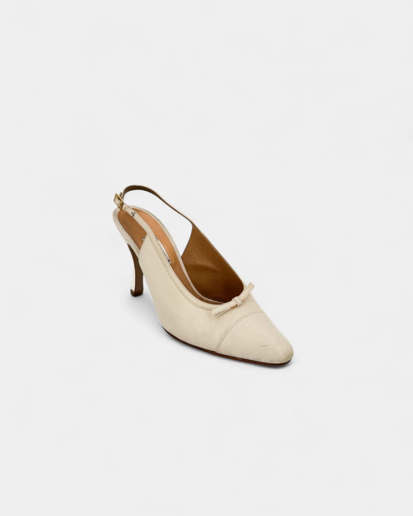 White Slingbacks - Size 37 EU / 6 US