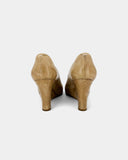 Open-toe wedge heels