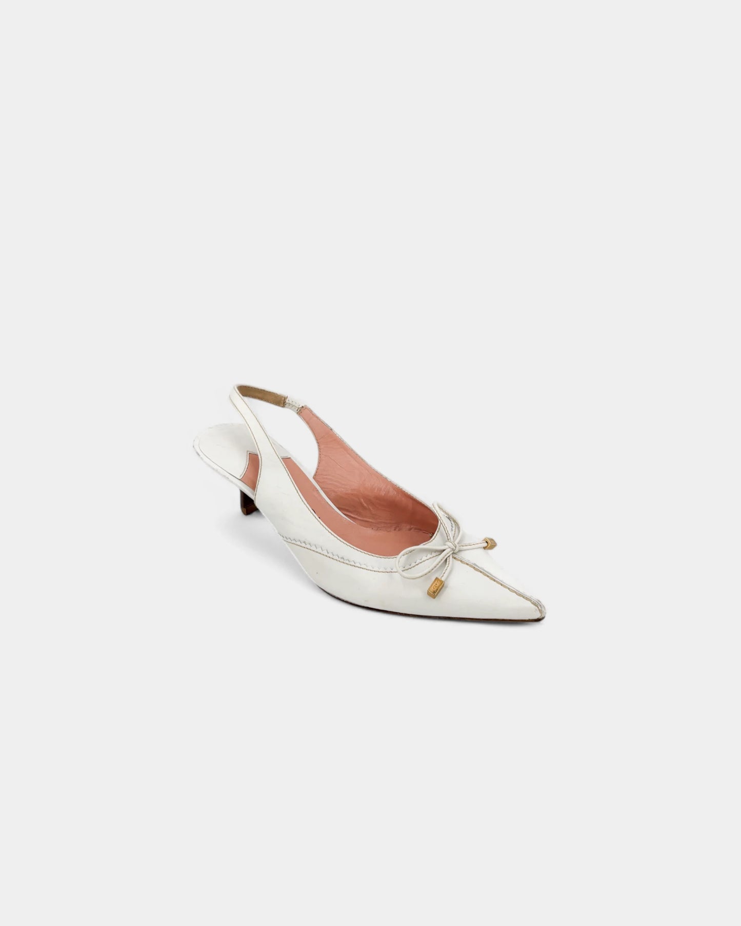 Slingbacks blancs à noeuds - 36 EU / 5 US