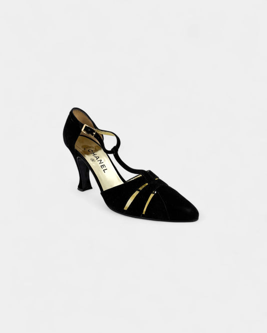Escarpins noirs ajourés - 40.5 EU / 9/5 US