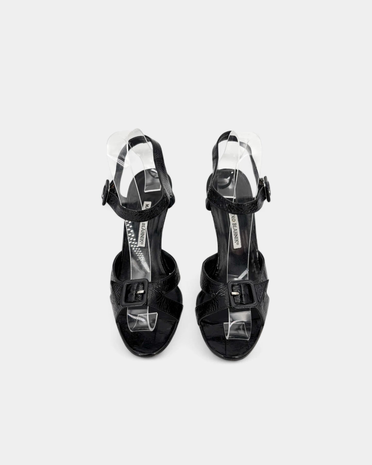 Sandales noirs vernis - 40 EU / 9 US