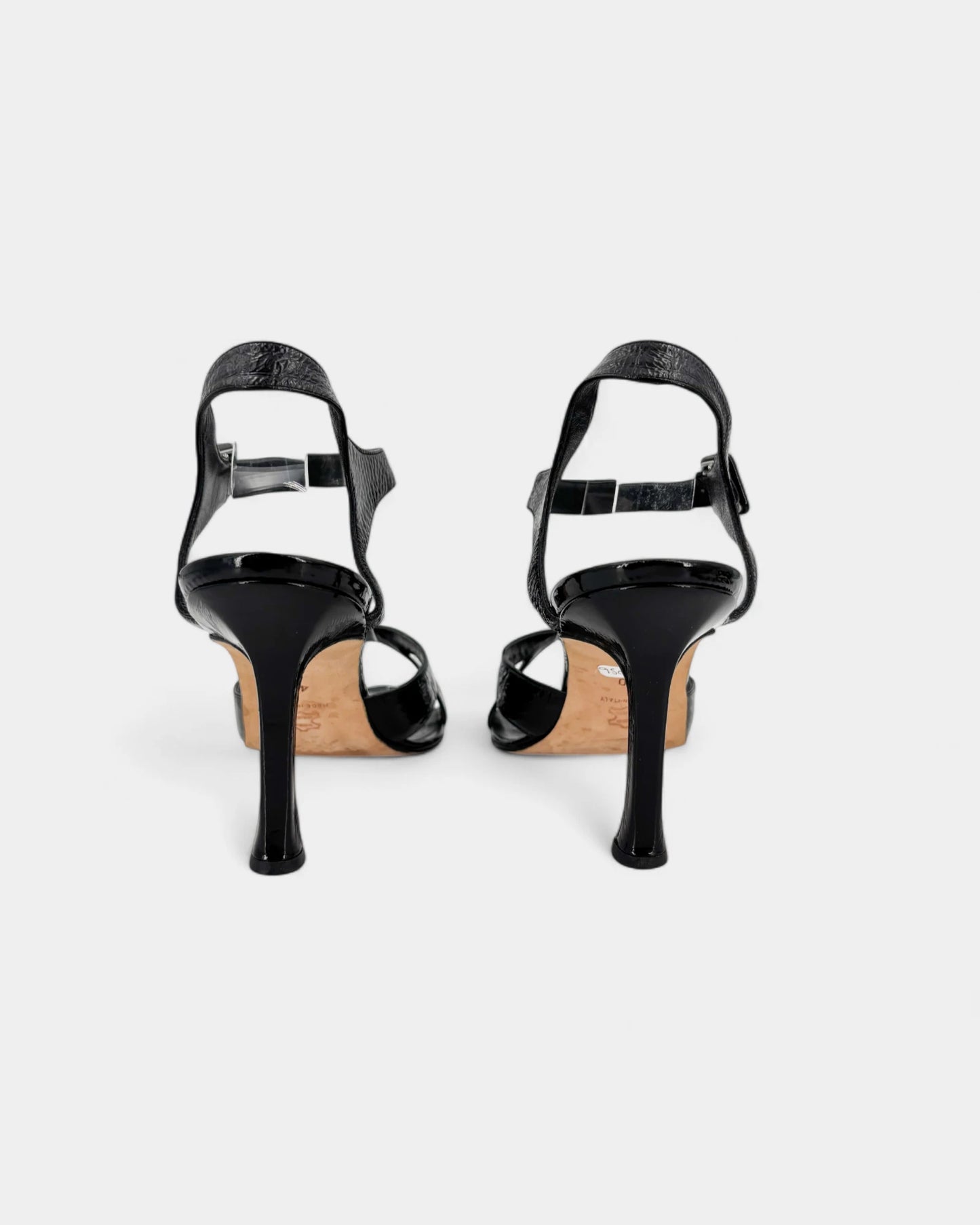 Sandales noirs vernis - 40 EU / 9 US
