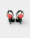 floral heeled sandals