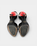 floral heeled sandals