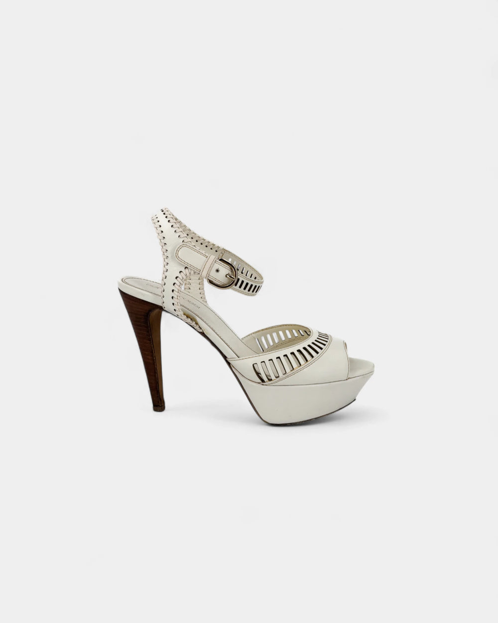 White wedge sandals - 37 EU / 6 US