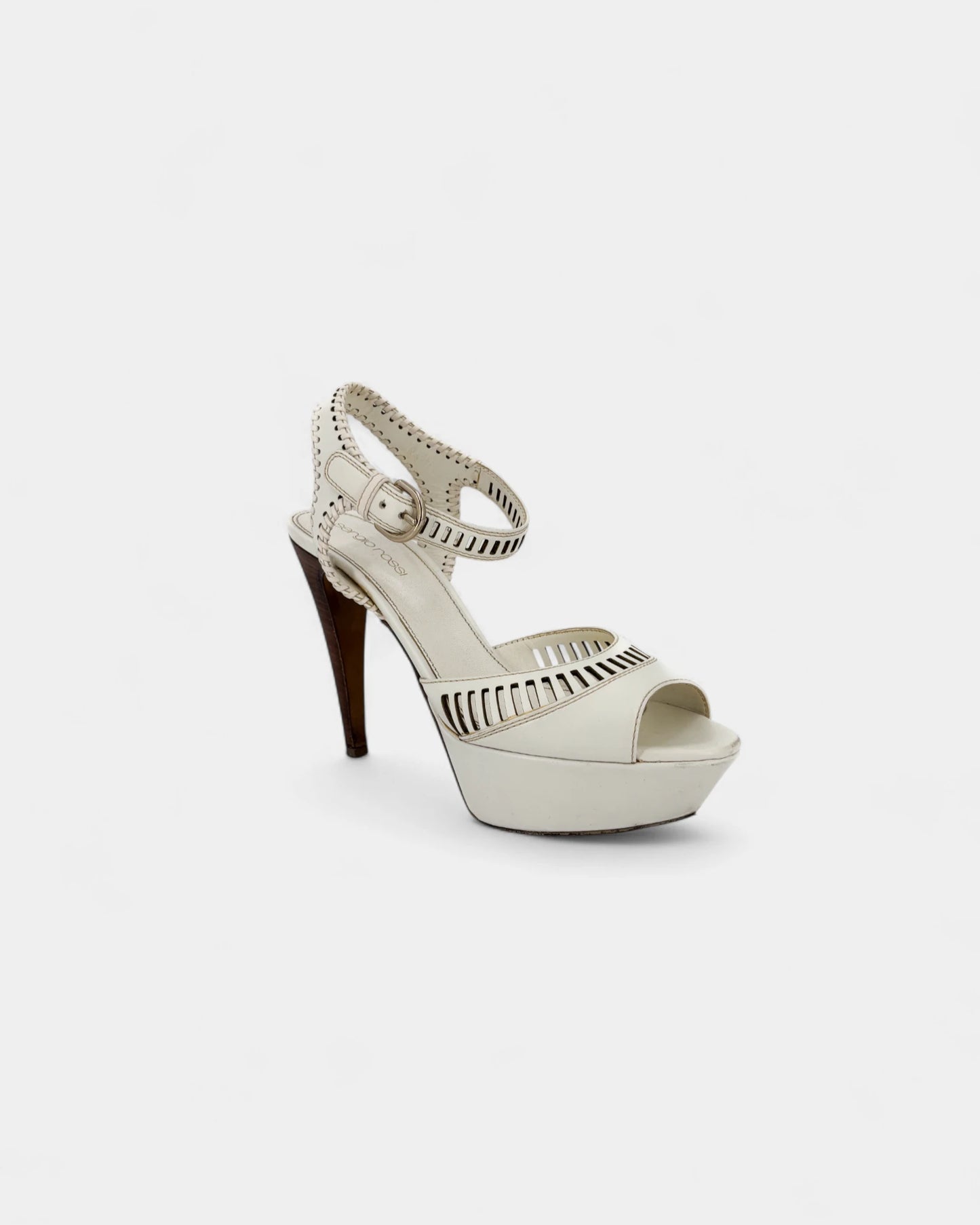 White wedge sandals - 37 EU / 6 US