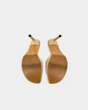 Mules crèmes en bois - 37,5 EU / 6,5 US