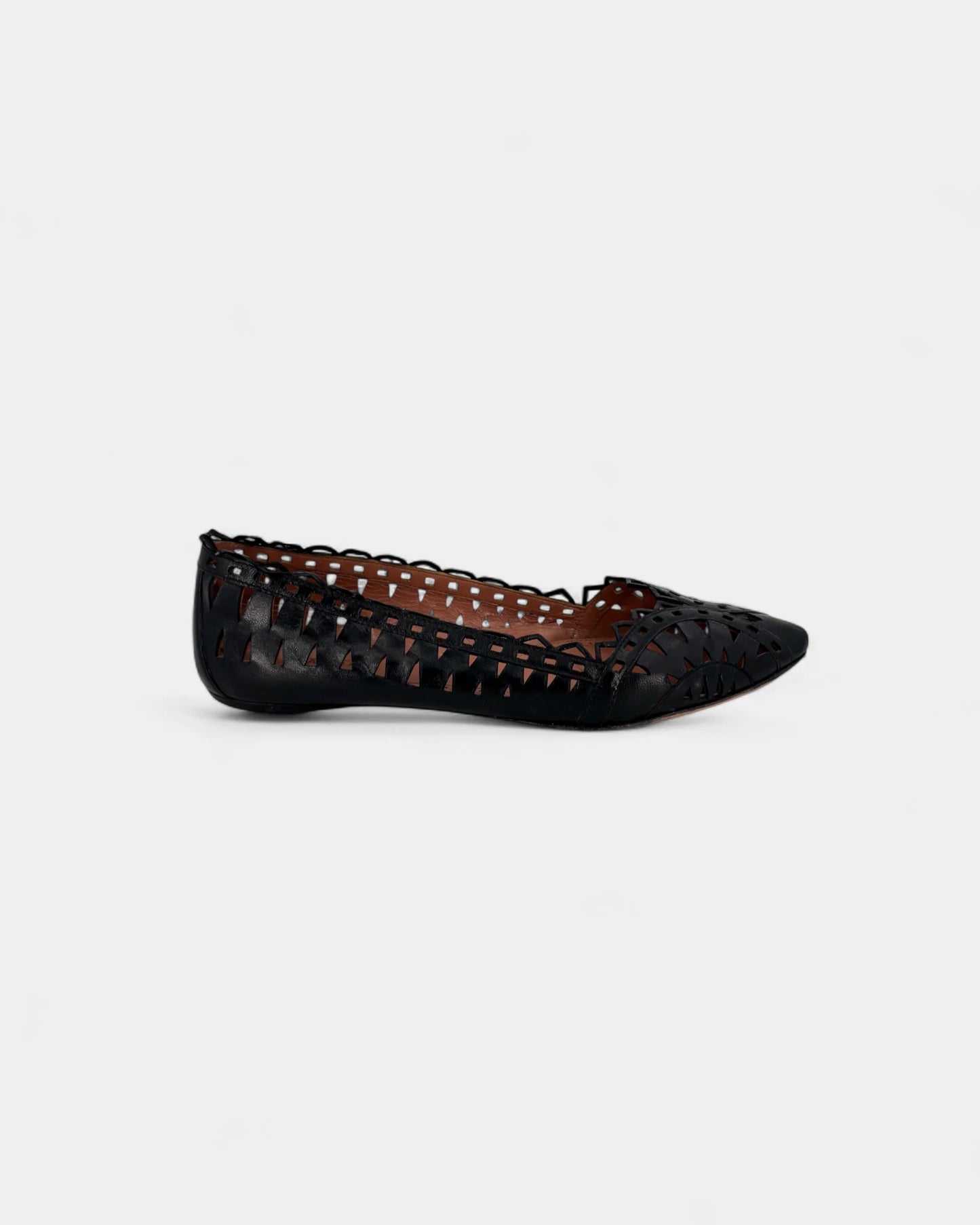 Black openwork ballerinas - 38EU / 8US