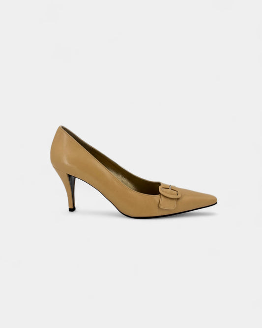 Escarpins beige boucle - 37,5 EU / 6,5 US