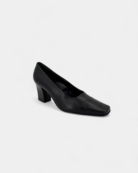 Black square toe pumps - 36 EU / 5 US