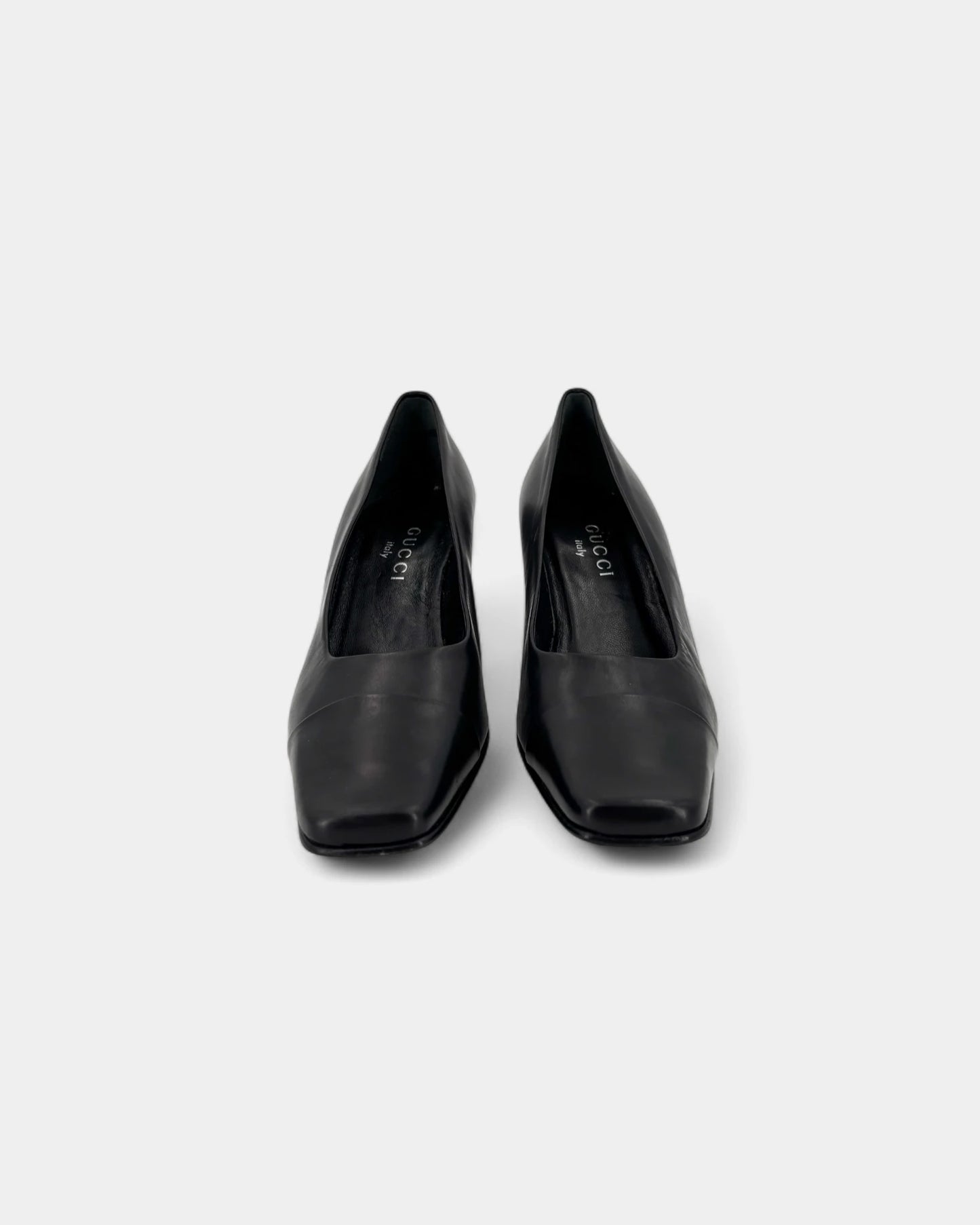 Black square toe pumps - 36 EU / 5 US