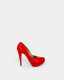 Escarpins cuir orange