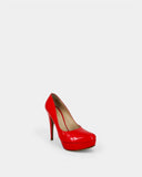 Escarpins cuir orange