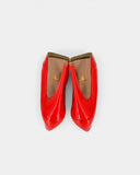Escarpins cuir orange