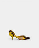 Talons marron jaune