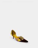 Talons marron jaune
