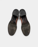 Bottes en cuir marron