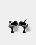 Slingbacks violettes motif crocodile - 37.5 EU / 6.5 US