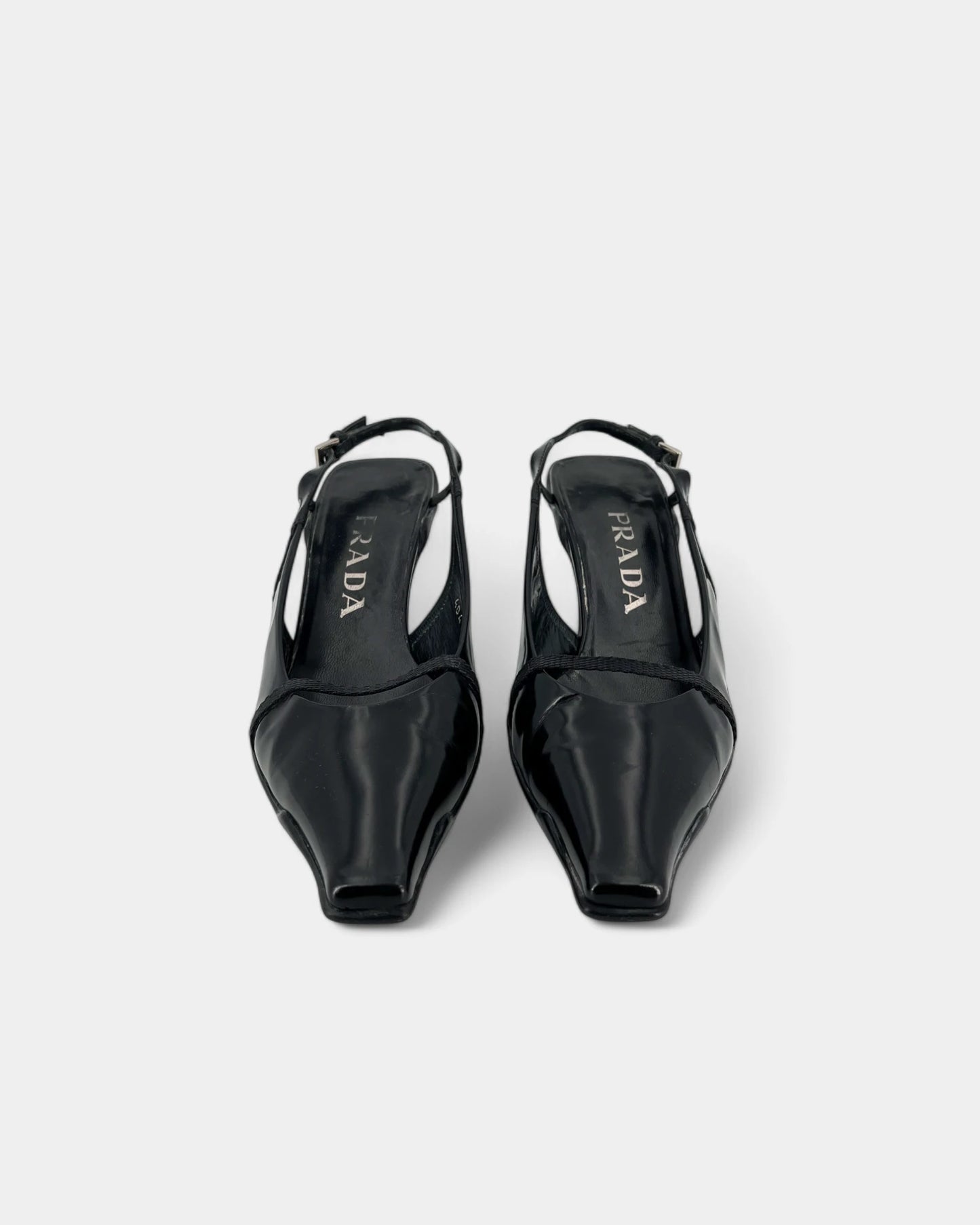 Slingbacks noires - 37.5 EU / 7.5 US