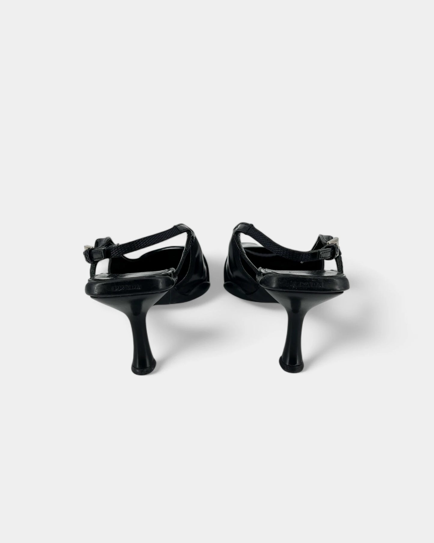 Slingbacks noires - 37.5 EU / 7.5 US