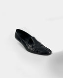 Mocassins noirs à petits talons