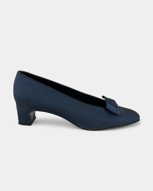 Escarpins bleus à noeud - 37 EU / 7 US
