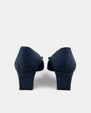 Escarpins bleus à nœud
