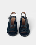 Sandales à talon architectural