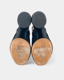 Sandales à talon architectural