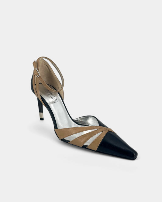 Escarpins noirs et marrons - 38 EU / 8 US