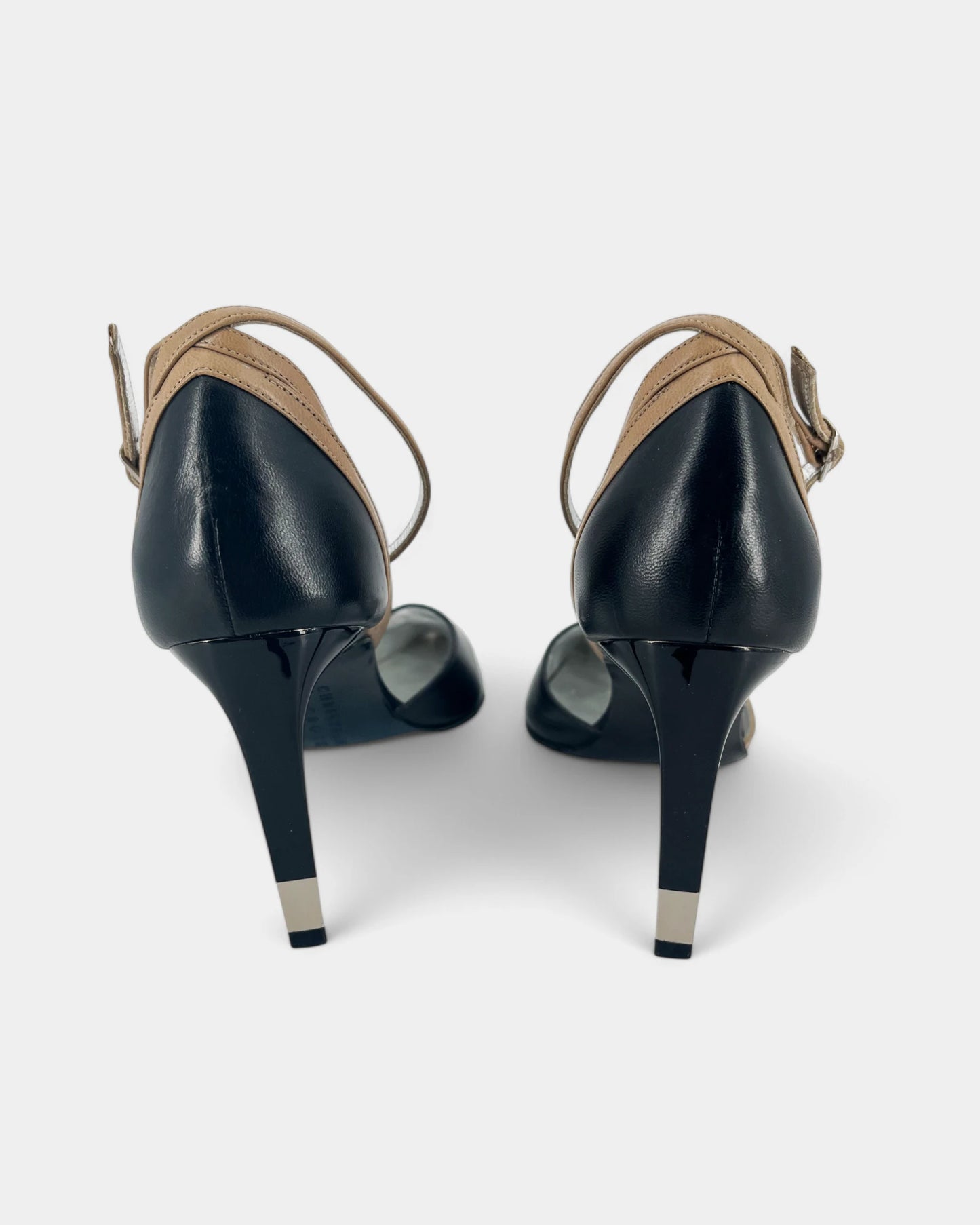 Escarpins noirs et marrons - 38 EU / 8 US