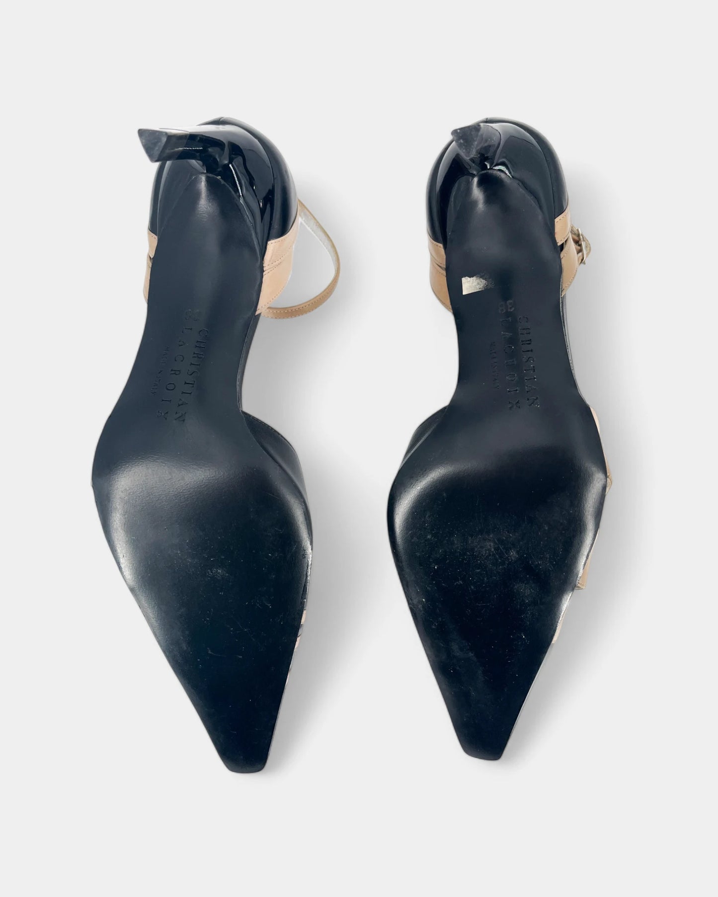 Escarpins noirs et marrons - 38 EU / 8 US