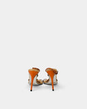 Sandales slingback en raphia tressé à fleurs