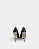 Escarpins peep-toe noirs et gris