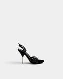Sandales noires à brides croisées