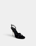 Sandales noires à brides croisées