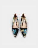 Escarpins à talons imprimé floral