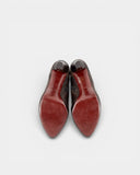 Brown leather lined ankle boots