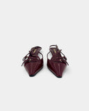 Slingbacks bordeaux à boucles - 40 EU / 9 US