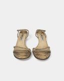 Reptile Print Heeled Sandals - 40 EU / 9 US