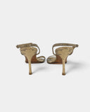 Reptile Print Heeled Sandals - 40 EU / 9 US