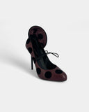Purple polka dot pumps - 37 EU / 6 US